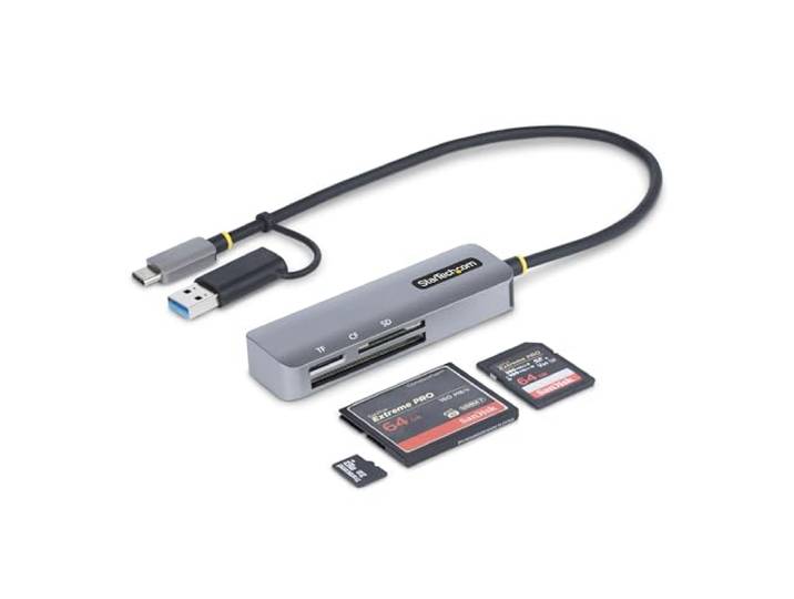 StarTech SD/microSD/CompactFlash Kaartlezer, USB-C, USB-A (FCREADMICRO3V2)