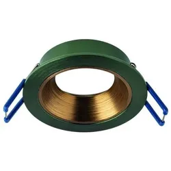 Rutec ALU16212 Einbauring MixMi, schwenkb.,ru, Aluminium dunkelgrün/bronzegold