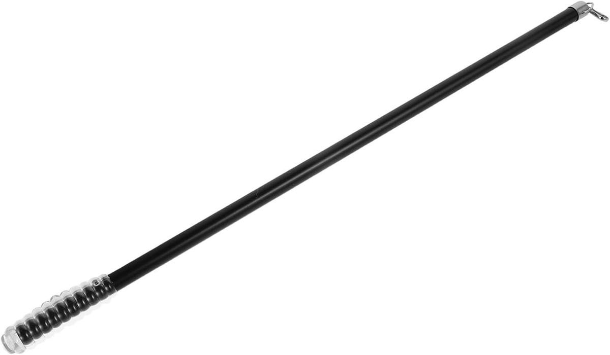 Zwarte gordijnstok handvat universele gordijntrekker 51 cm