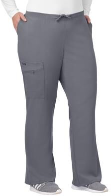 Plus Size Women's Jockey Scrubs Women's Favorite Fit Pant by Jockey Encompass Scrubs in Pewter (Size 3X(24W-26W))
