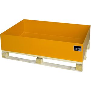 BAUER Auffangwanne 2008, orange, aus Stahl, 120 x 80cm, 224 Liter
