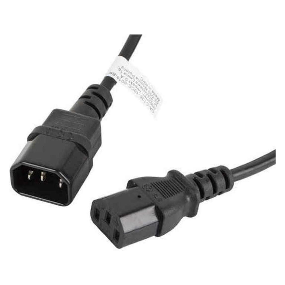 Lanberg CA-C13E-10CC-0018-BK Stromkabel C13-Koppler C14-Koppler (1.80 m, CEE 7/7) (CA-C13E-10CC-0018-BK)