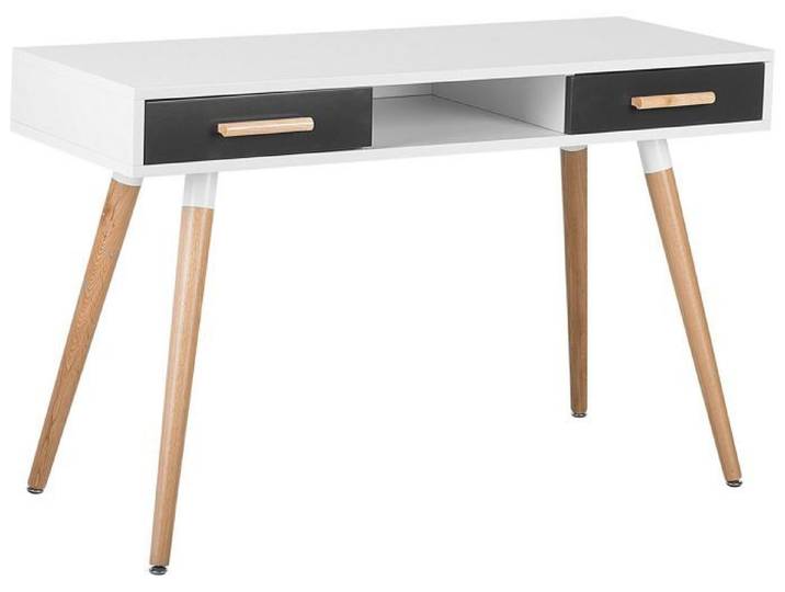 Table de bureau blanche grise FRISCO