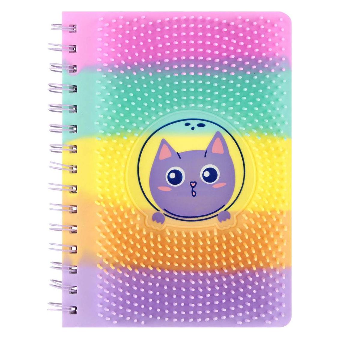 Starpak Silikon-Notizbuch mit Stacheln und Katze, A5 (A5, Blanko, Weicher Einband) (55137053)
