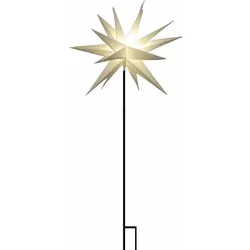FHS   LED Stern mit Stab Kunststoff weiß Ø 58 cm