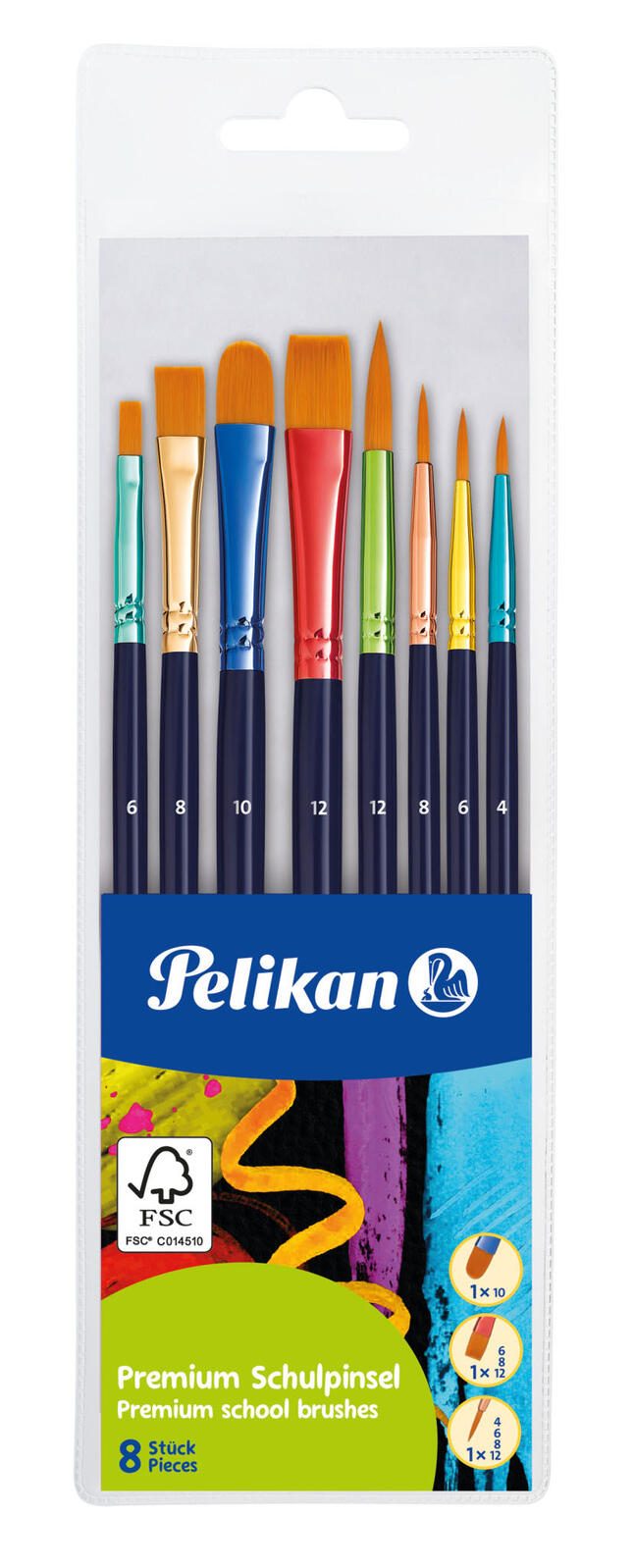 Pelikan Pinsel-Set 8-teilig 300008240