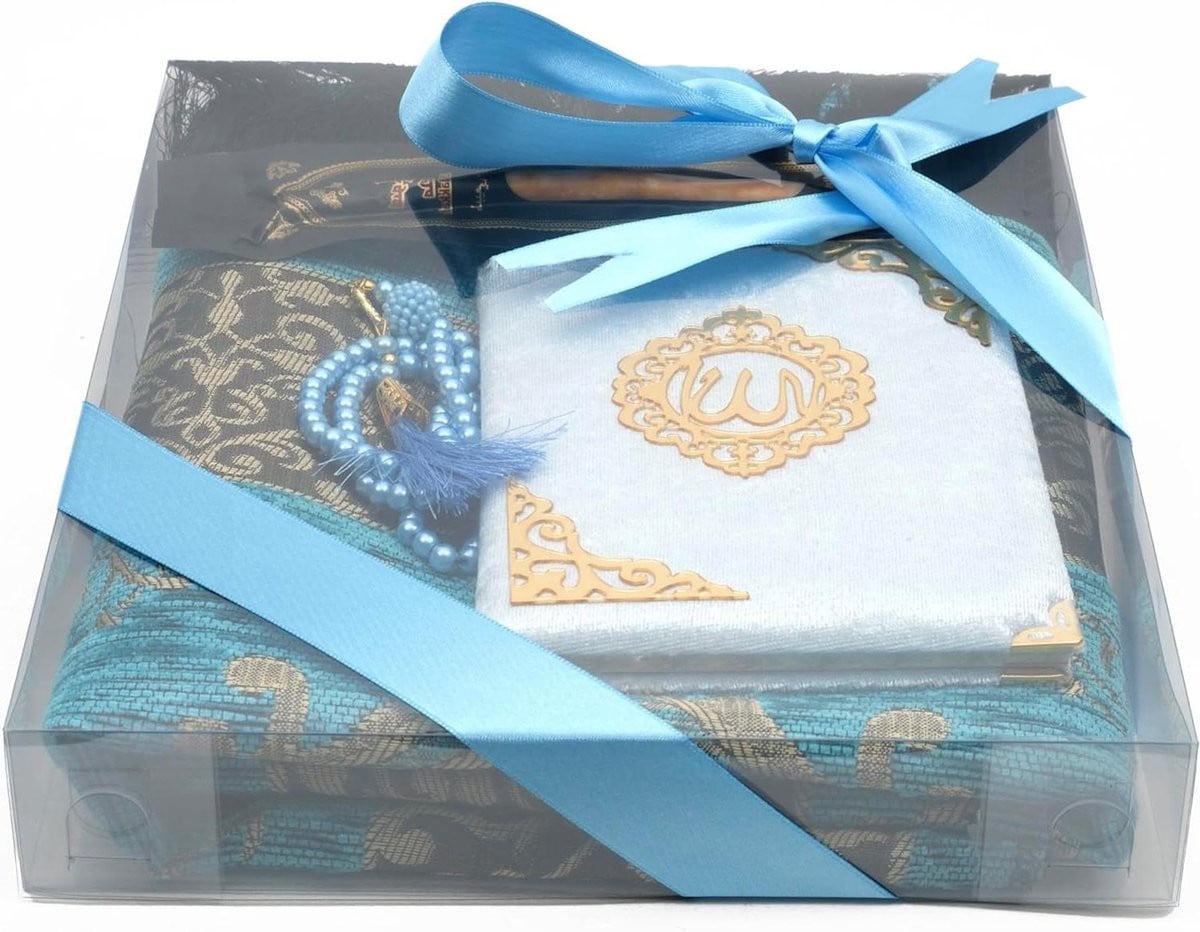 Islam Gebedskleed Turquoise - Dun en Ruimtebesparend Tapijt - B: 1.2 m, D: 0.7 m