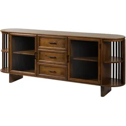 Sideboard Akazie 200x40x80 natur lackiert MADRID #56