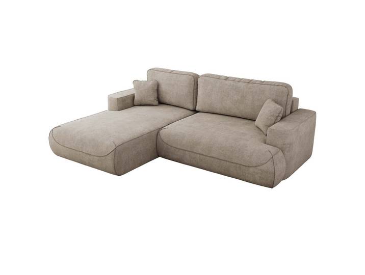 ECKSOFA OVO L Beige Struktur - Links Seite