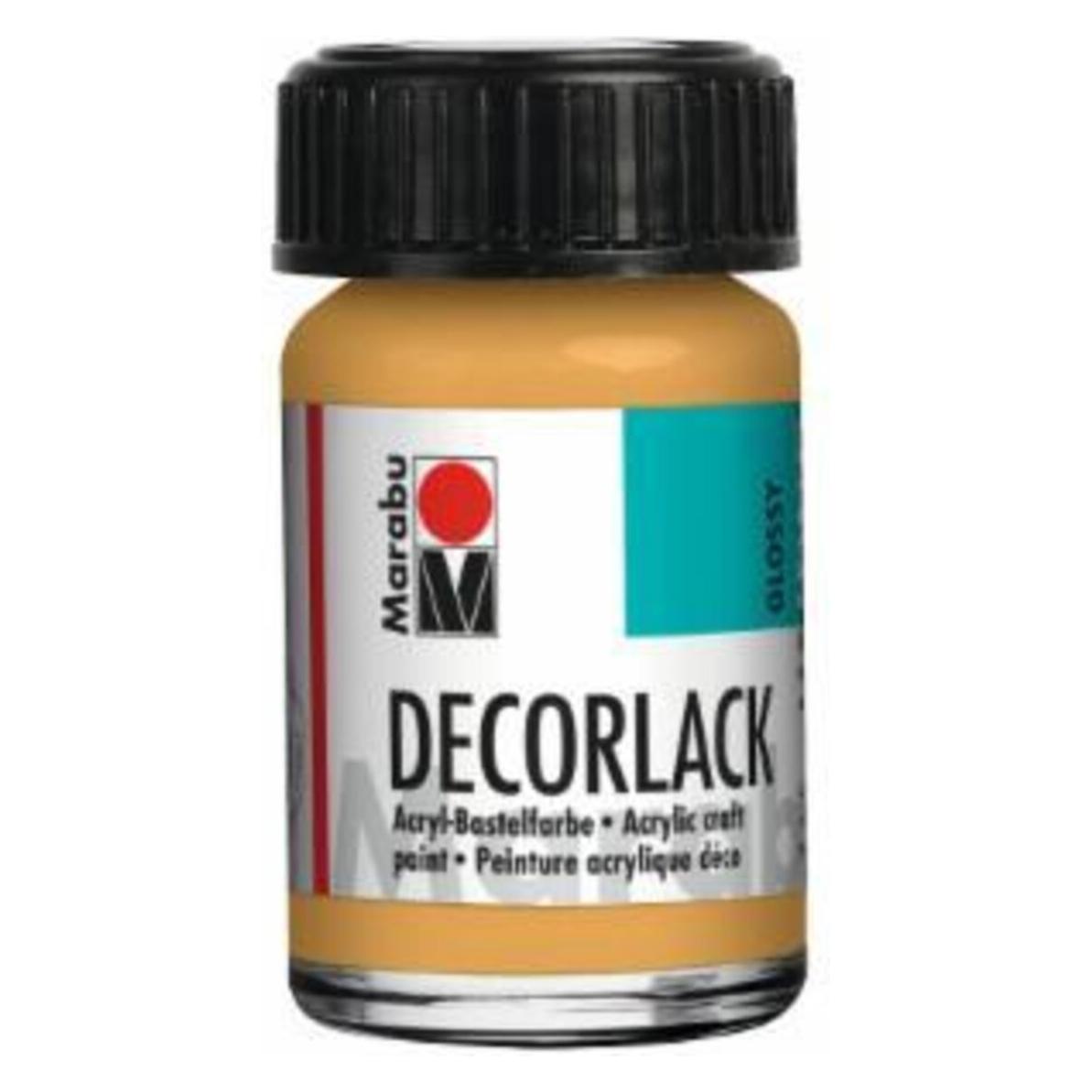 Marabu Acryllack "Decorlack", metallic-gold, 15 ml, im Glas (15 ml) (11300039784)