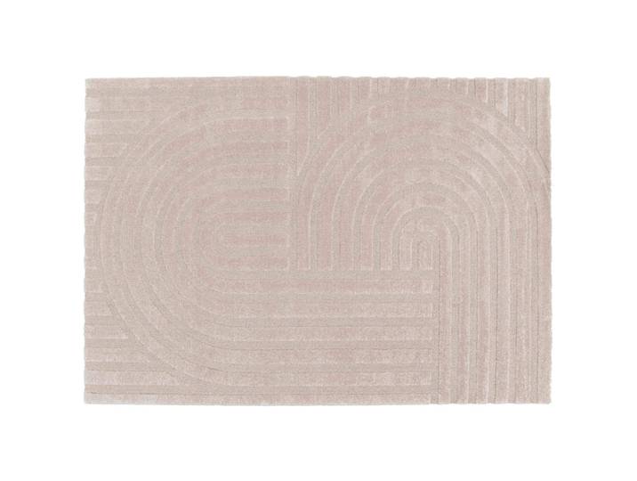 Oviala - Tapis motif géométrique à poils courts shaggy rectangulaire