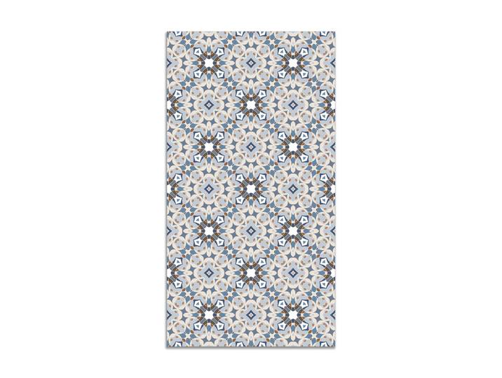 Tapis vinyle hydraulique type oriental bleu 120x170cm