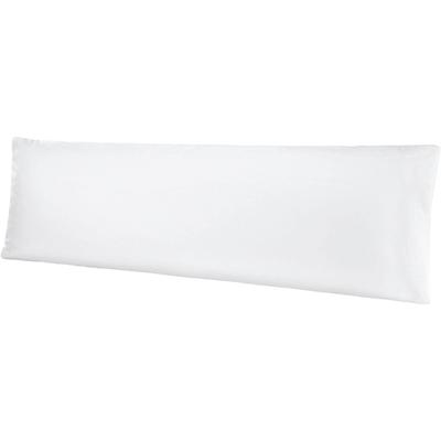 Kissenbezug BELLANA "Mako-Jersey", weiß, B:40cm L:140cm, Jersey, Obermaterial: 100% Baumwolle, Kissenbezüge, Kissenbezug, für Seitenschläferkissen