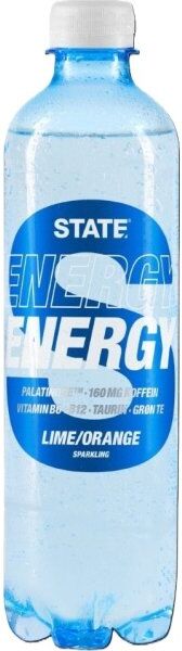 State Sparkling Energidrik Lime/orange, 0,5 L
