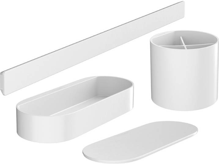 Hansgrohe WallStoris - Badkamer accessoireset\, mat wit 27968700