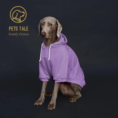 Uplift Essentials Urban Techwear Dog Hoodie With Leather Detail purple m