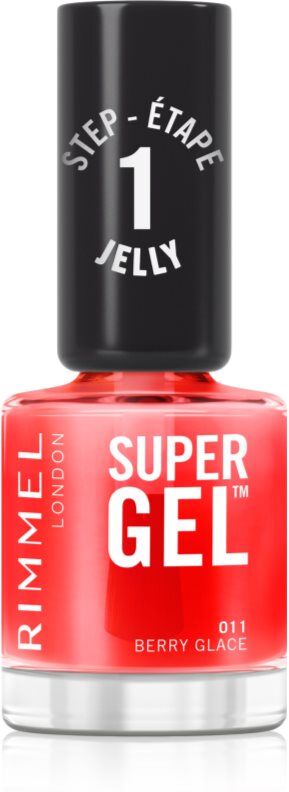 Rimmel Super Gel gel nail polish without UV/LED sealing shade 011 Berry Glace 12 ml