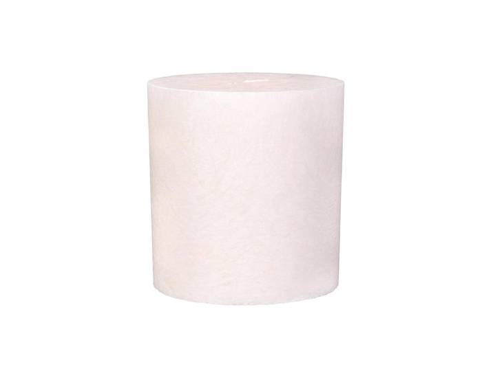 Stumpenkerze HERZOG KERZEN AG Kristallo Zylindro , beige (natur), H:10cm Ø:10cm, Kerzen, Stumpenkerze