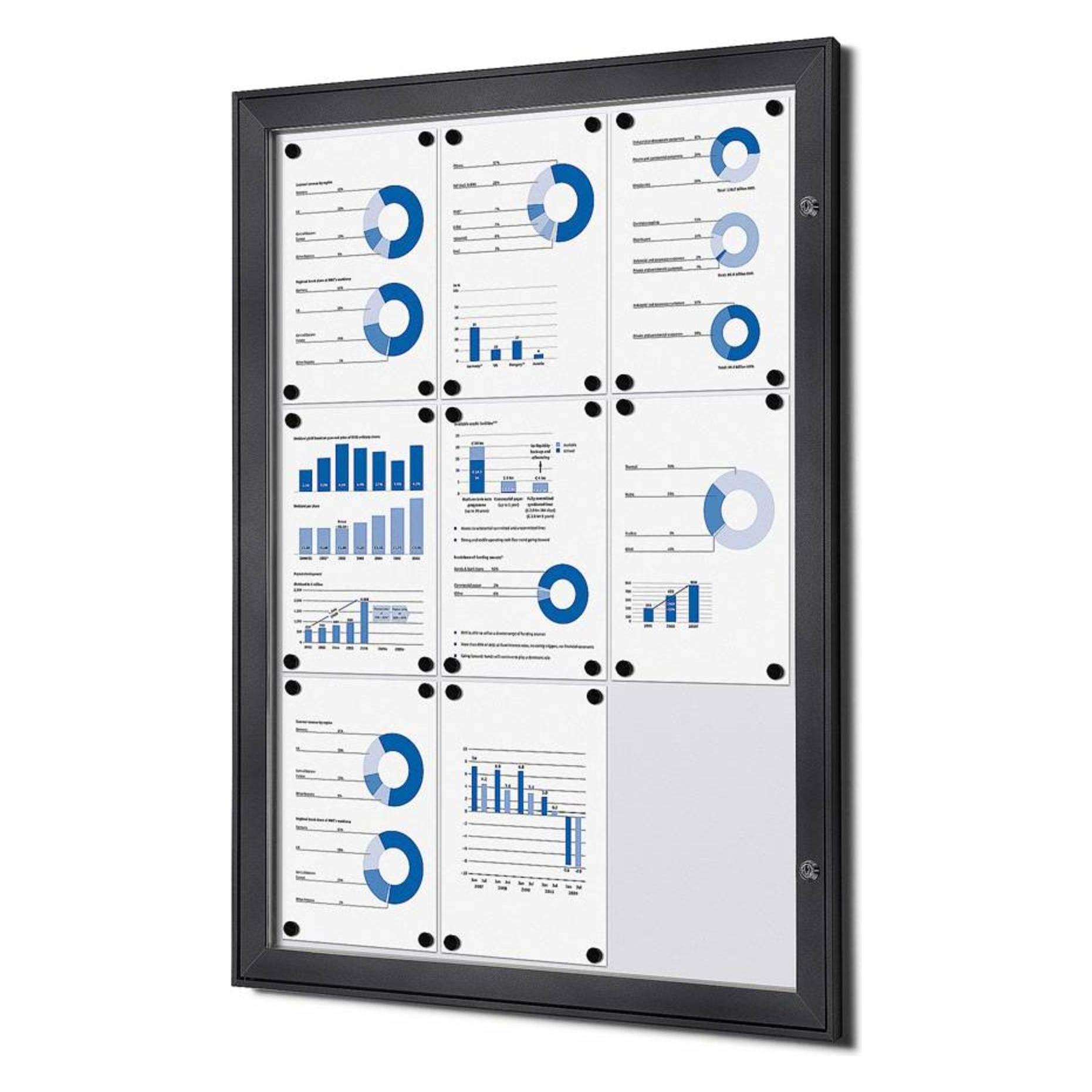 Showdown Displays Showdown Displays Schaukasten schwarz 9x DIN A4 (74.10 x 100.40 cm) (SCS9xA4C9005)