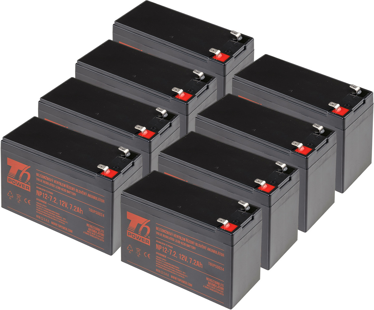 Sada T6 Power VRLA batterijen voor Dell DL5000RMI5U, 12V
