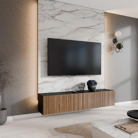 Margaret Hadas TV-meubel Mio Catania - Zwart - 200 cm