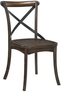 Side Chair (Set-2) by Acme in Dark Oak Black