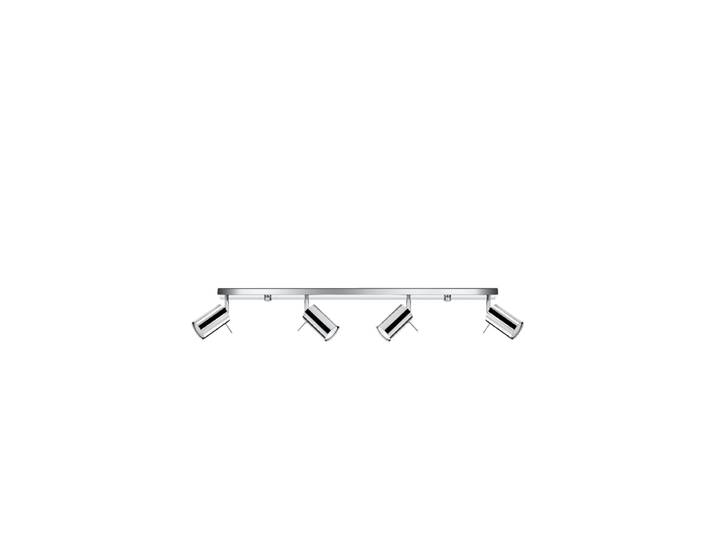 Design Deckenlampe „Ring“ 4-flammig (linear) Silber Sollux Lighting