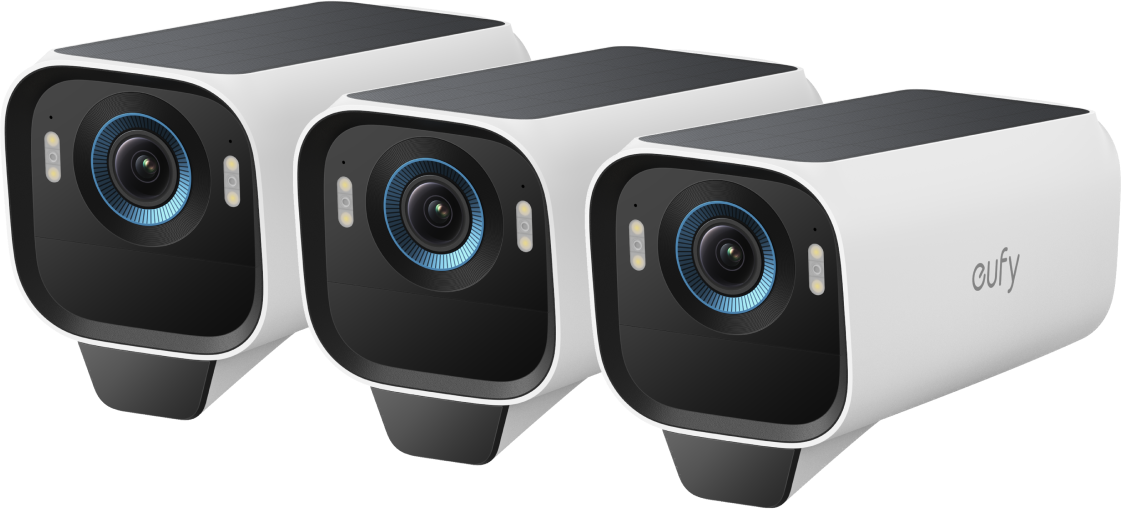 eufyCam S3 Pro zusätzliche Sicherheitskamera (3er‑Pack) white