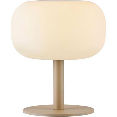 LED Außen-Tischleuchte "LUMARA", macchiato, H:21,3cm Ø:18cm, SCHÖNER WOHNEN-KOLLEKTION, Leuchten, Kabellose Akku-Lampe, dimmbar, IP54, Macchiato – für innen & außen
