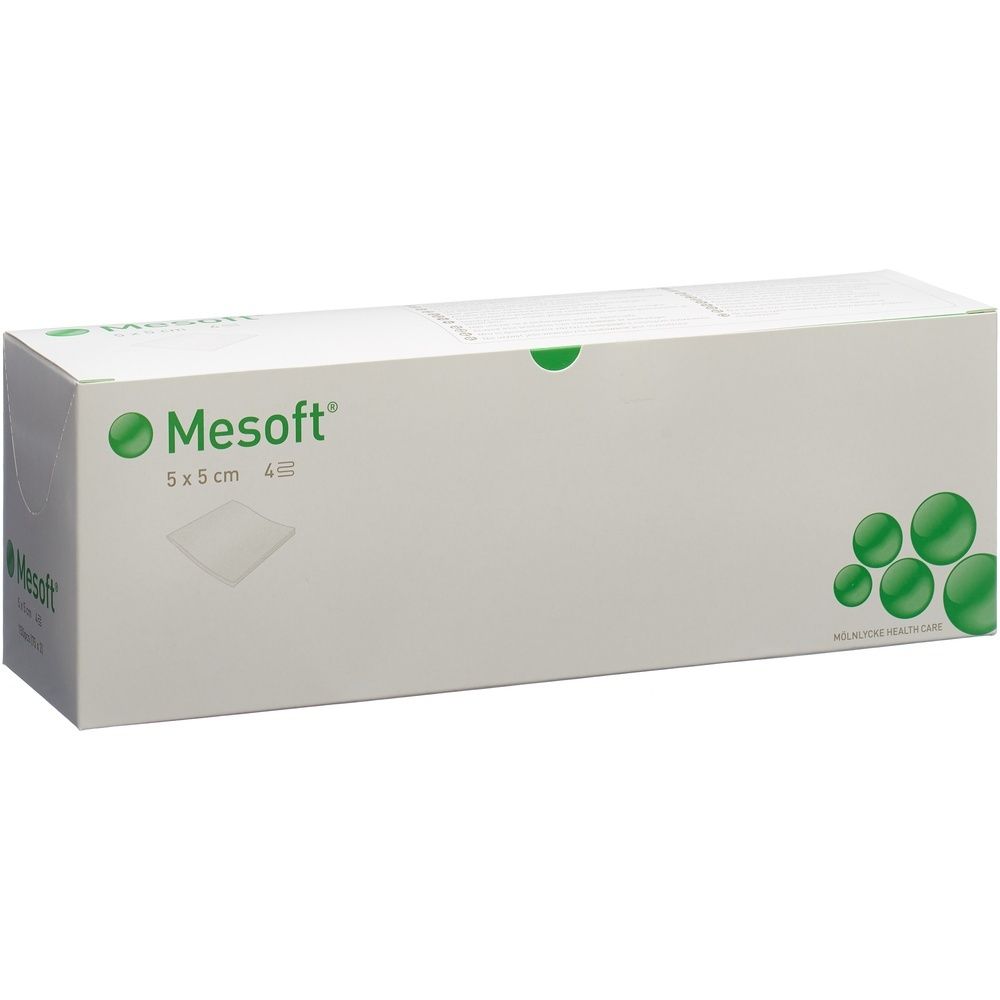 Mesoft NW Vlieskompr 5x5cm st 75 Btl 2 Stk St Pflaster