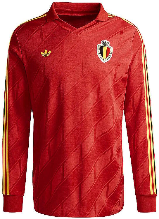 Adidas ORIGINALS Fußballtrikot Belgien 1986 Heim rot   S S