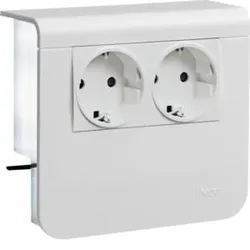 Hager SL200559009010 Geräteträger 2 STD SL 20x55mm reinweiß