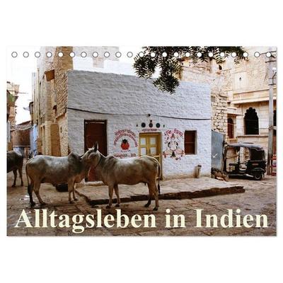 Alltagsleben in Indien (Tischkalender 2027 DIN A5 quer), CALVENDO Monatskalender