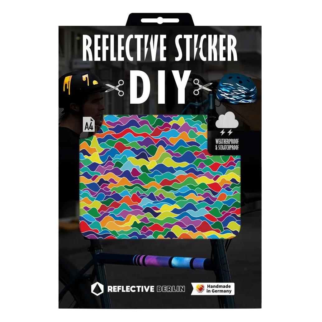 Reflective Berlin Reflexaufkleber Diy Sheet Sticker Flow Pop (1 Sticker) (DIY-FLOW-POP)