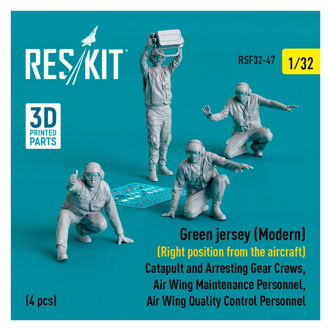 ResKit Green jersey (Modern) (Right position from the aircraft) Catapult and Arresting Gear Crews, Air Wing (RSF32-0047)