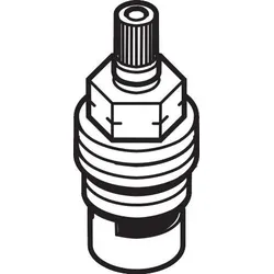 Hansgrohe Absperrobertiel Axor linksschließend DN15 Keramik, 96351000 96351000
