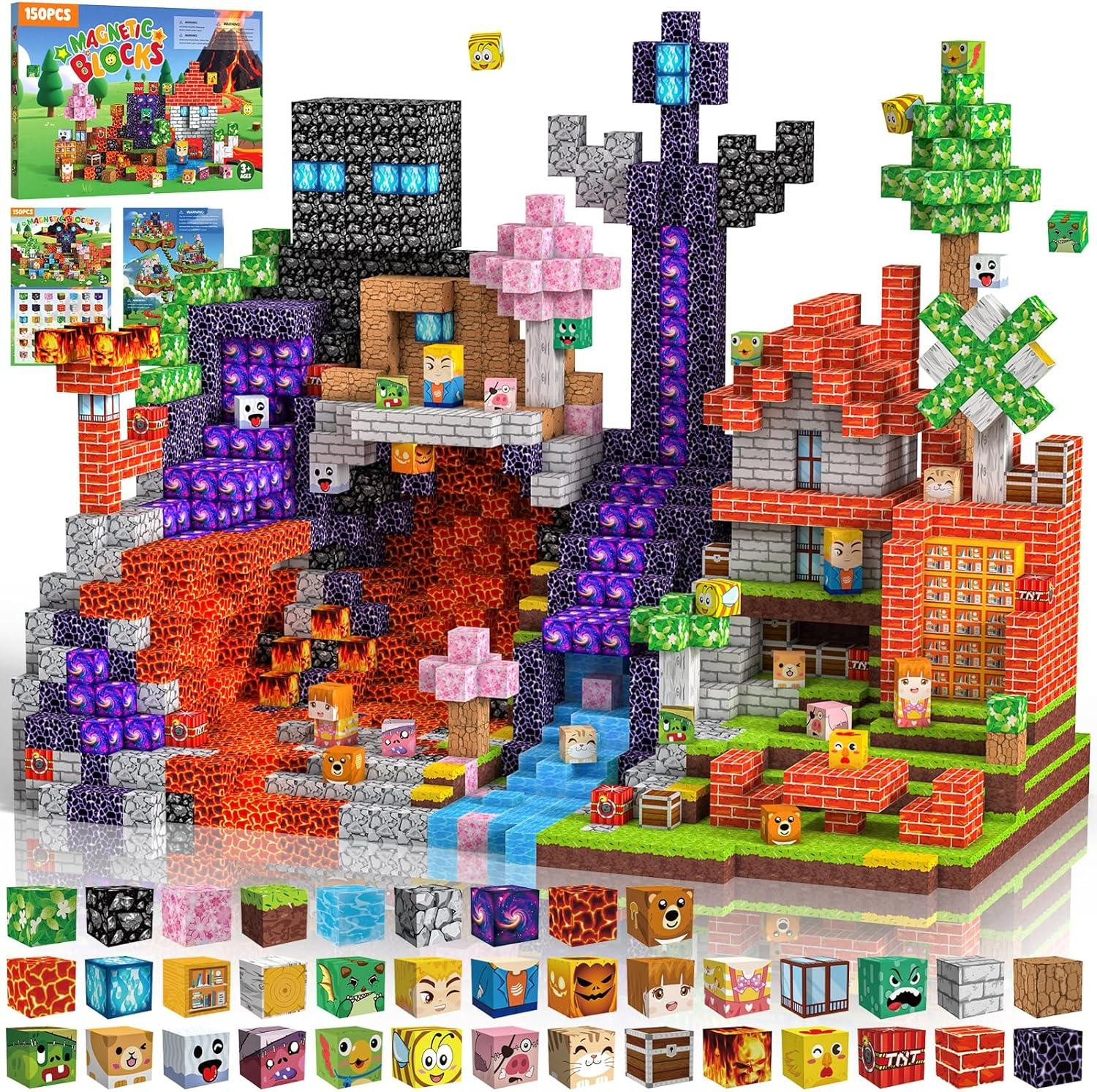 Magnetische Bouwblokken 150 stuks STEM Montessori speelgoed voor kinderen van ABS-plastic