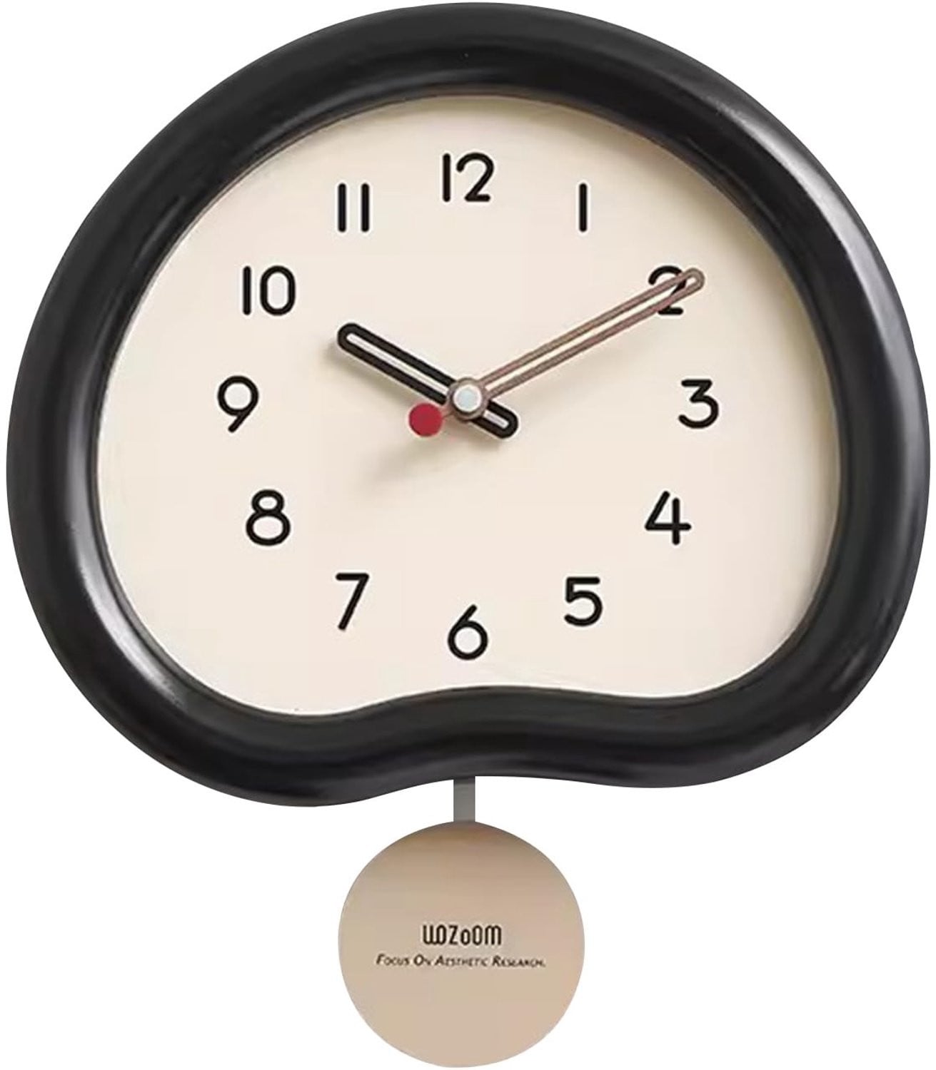 Moderne Analoge Houten Wandklok met Pendulum