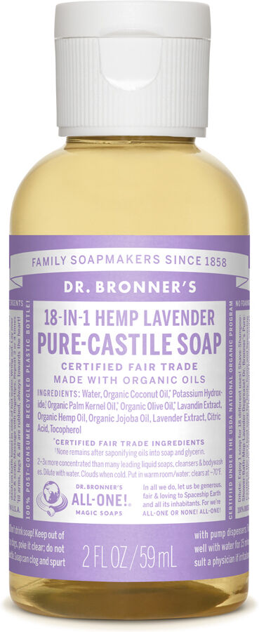 Dr. Bronner's Lavender Liquid Soap 59 ml