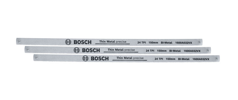 Bosch Handwerkzeuge Bügelsägeblätter 150 mm 24 TPI 3 Stück 1600A032UL