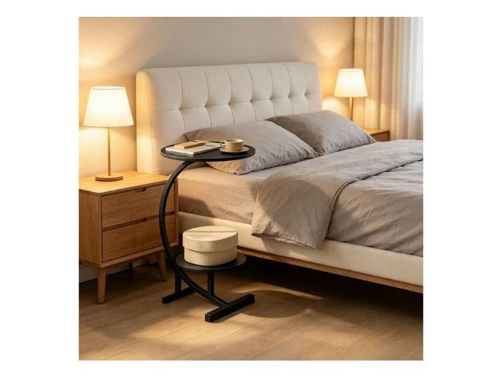 MC Star Beistelltisch Moderner Nachttisch,Beistelltisch,Schlichter Beistelltisch (Kompakter Tisch,Couchtisch,Beistelltisch neben dem Sofa(nur mit Beistelltisch)