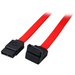 EFB K5552.1 SATA Anschlusskabel, 2x SATA 7, St.-St. (gewinkelt), 1, 0m, rot K55521