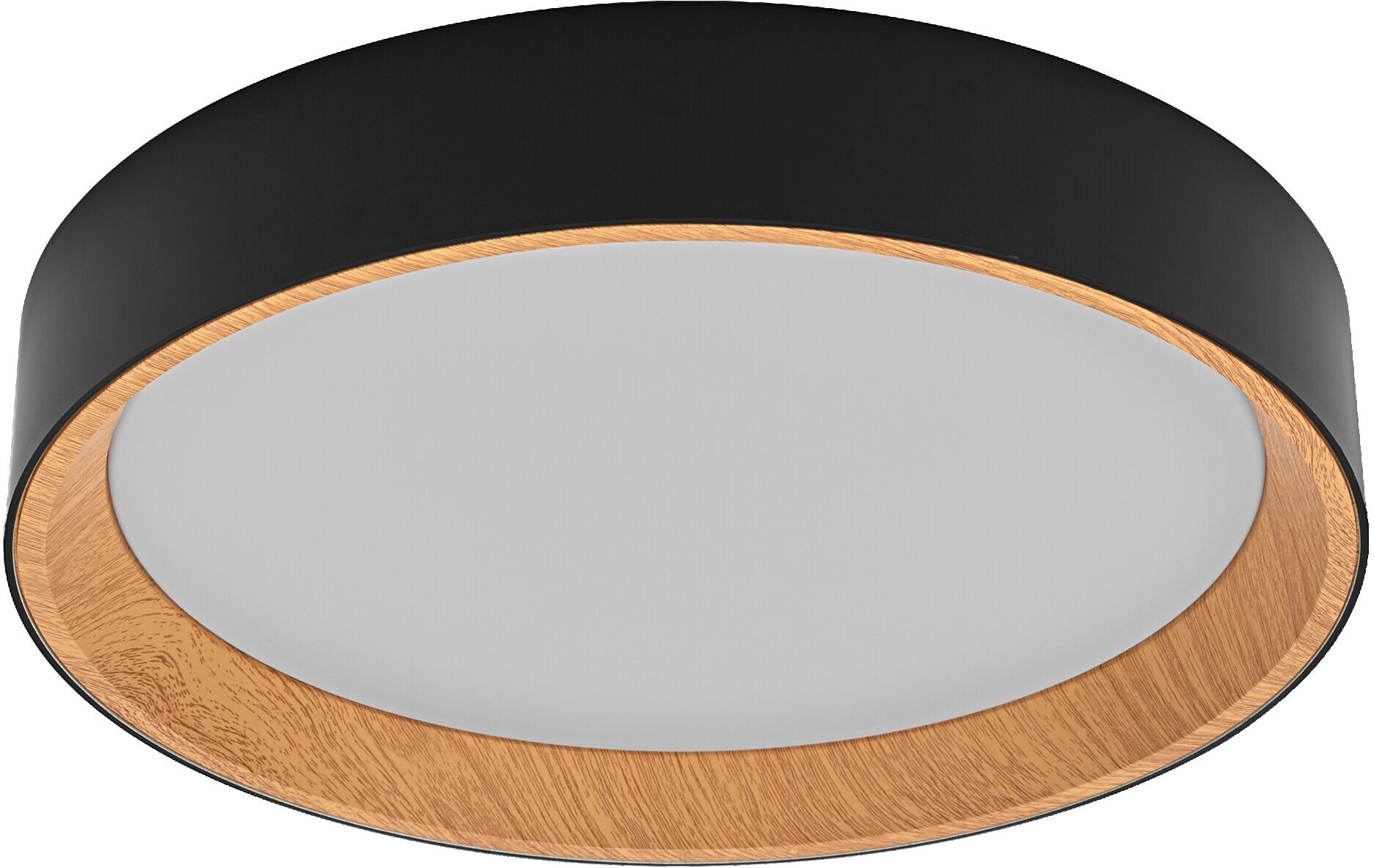 Osram Plafón LED 24W 3000K 39cm Regulable. Madera / Negro