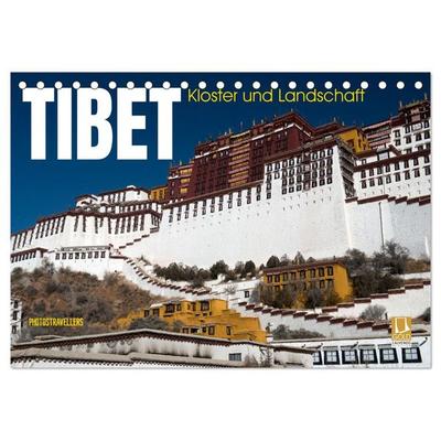 Tibet - Kloster und Landschaft (Tischkalender 2026 DIN A5 quer), CALVENDO Monatskalender