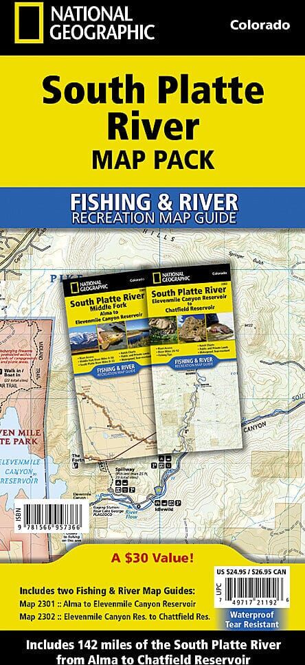 South Platte River (lot de cartes)   National Geographic