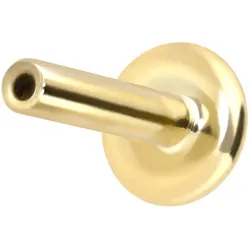 14 Karat Gold Labret mit Push Fit ohne Aufsatz