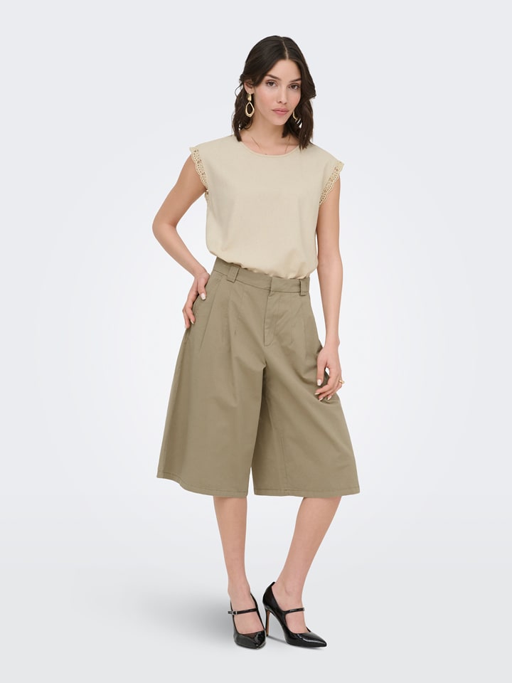 JDY Bermudas "Bianca" in Khaki - S