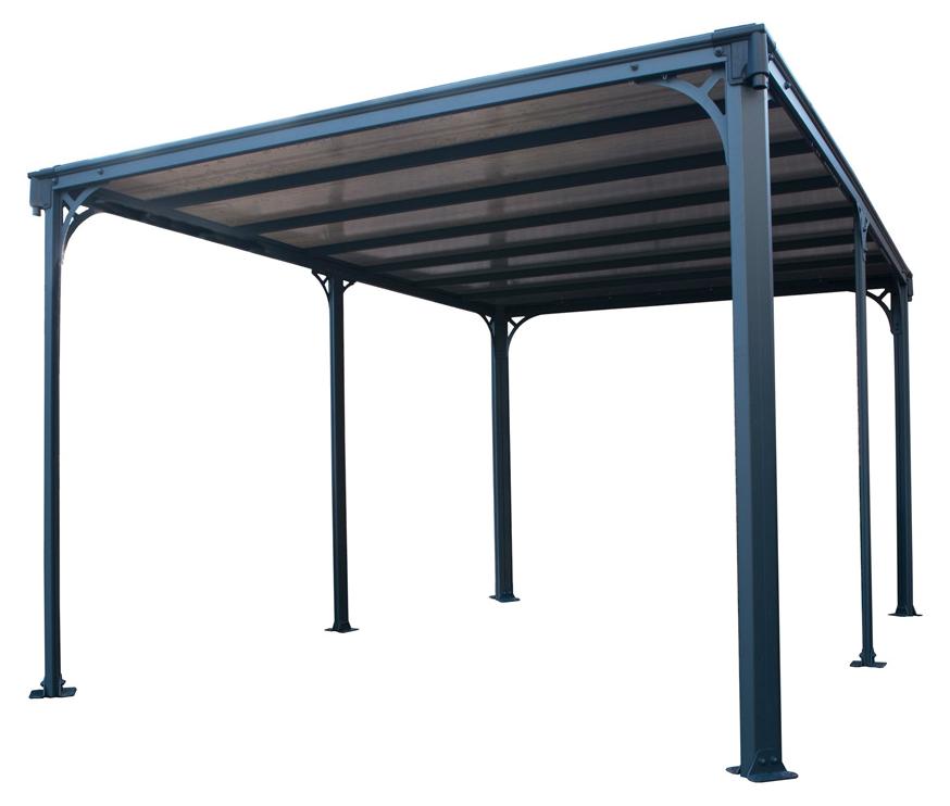 Palram - Canopia Aluminium Pavillon Milano 4300 Anthrazit 309x426x226 cm