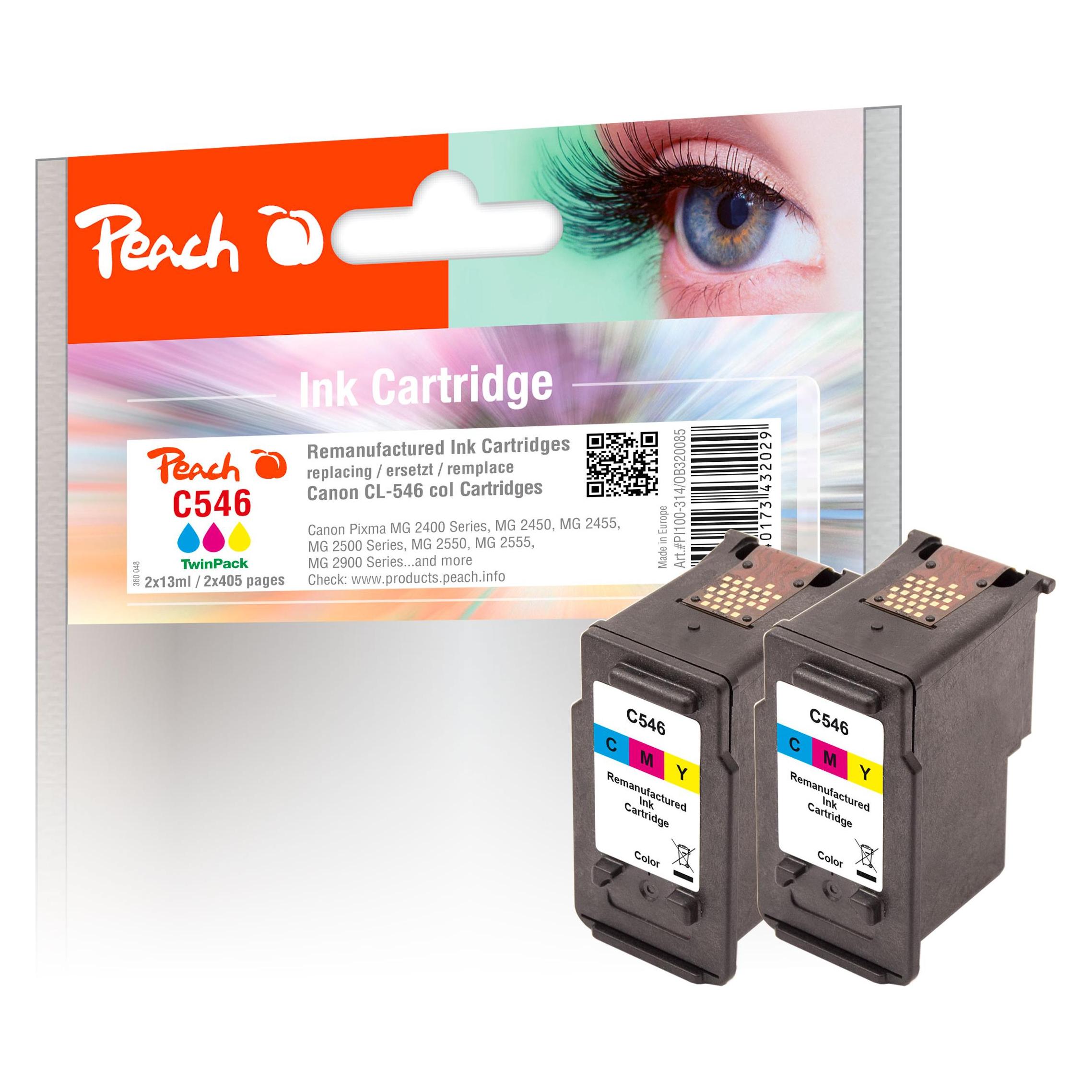 Peach Tinte Canon CL-546 2x Color (C, M, Y) (0F320085)