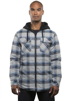 Burnside B8620 Redwood Jacket in Gray/Blue size 2XL   Cotton 8620, BN8620